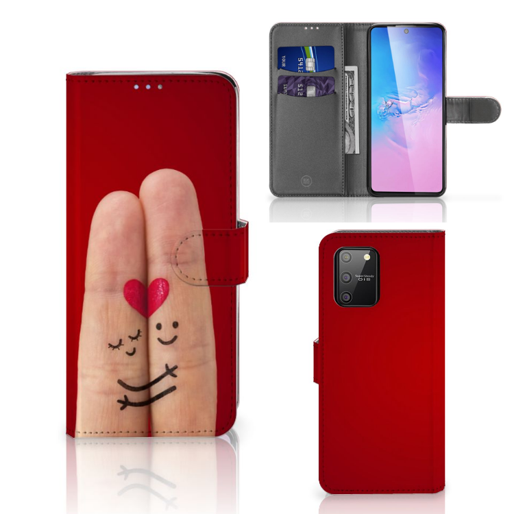 Samsung S10 Lite Wallet Case met Pasjes Liefde - Origineel Romantisch Cadeau