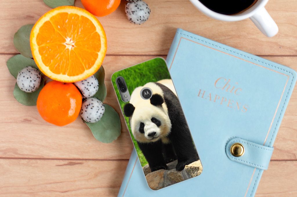 Motorola Moto E6 Plus TPU Hoesje Panda