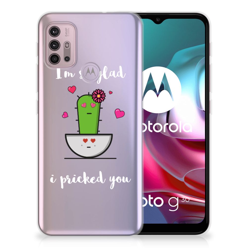 Motorola Moto G30 | G10 Telefoonhoesje met Naam Cactus Glad B2C Telecom