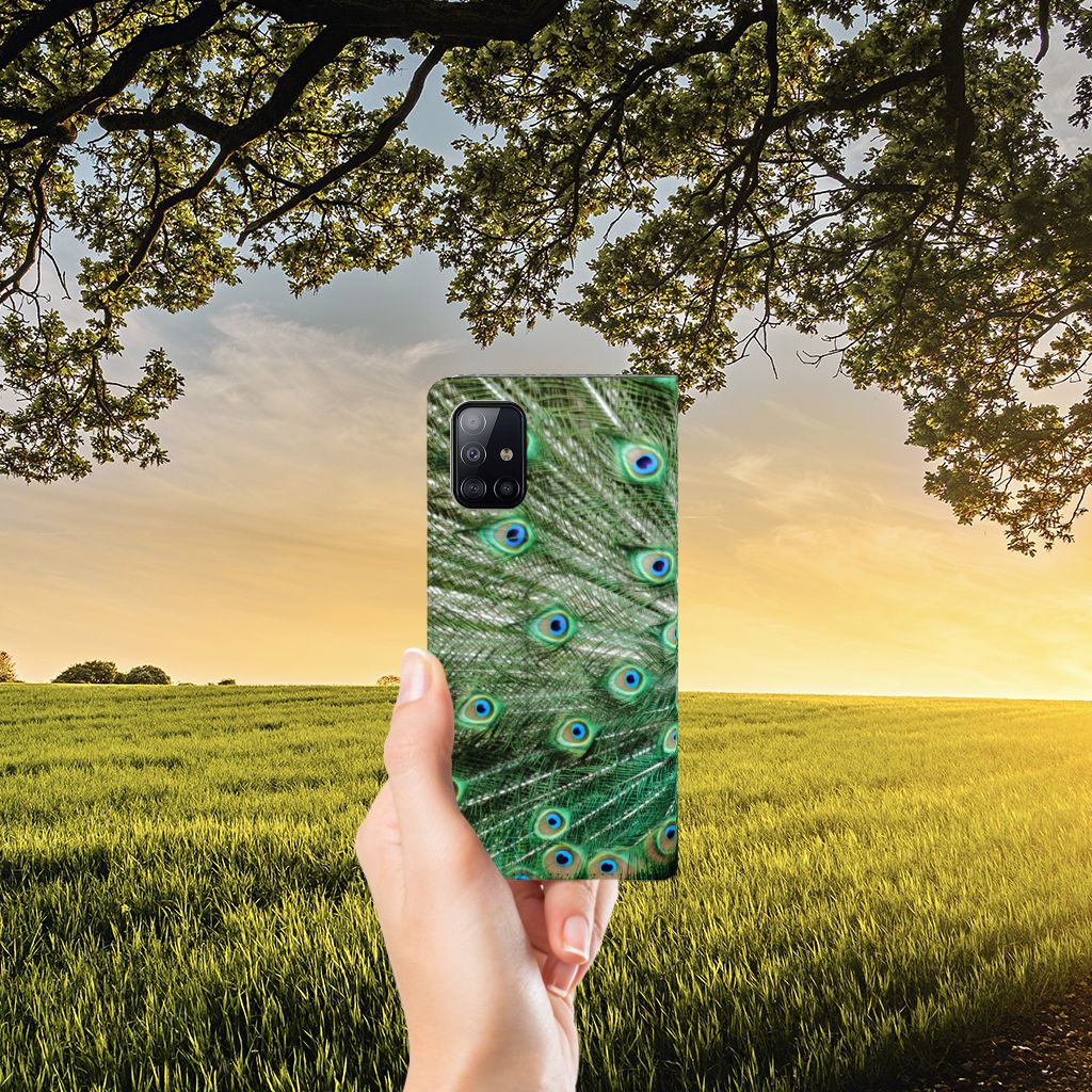 Samsung Galaxy A71 Hoesje maken Pauw - B2C Telecom