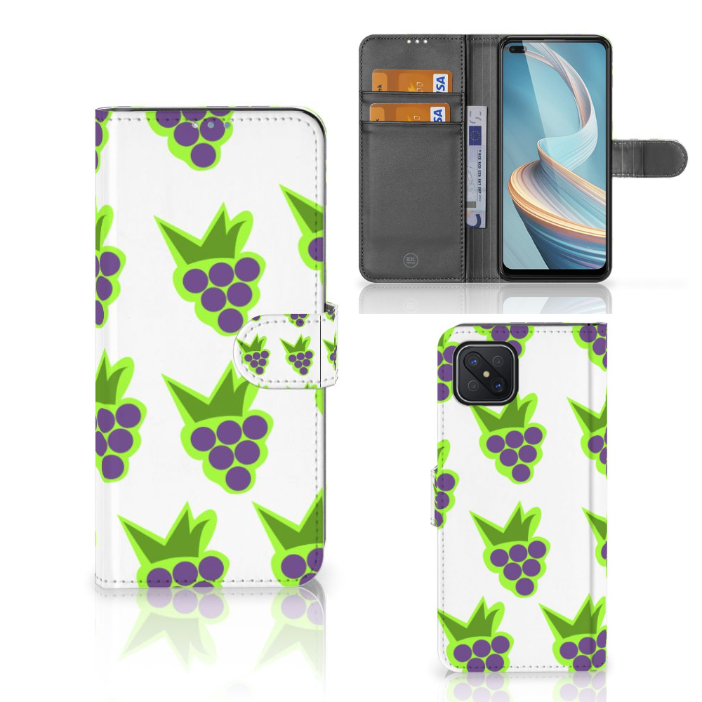 OPPO Reno4 Z Book Cover Druiven