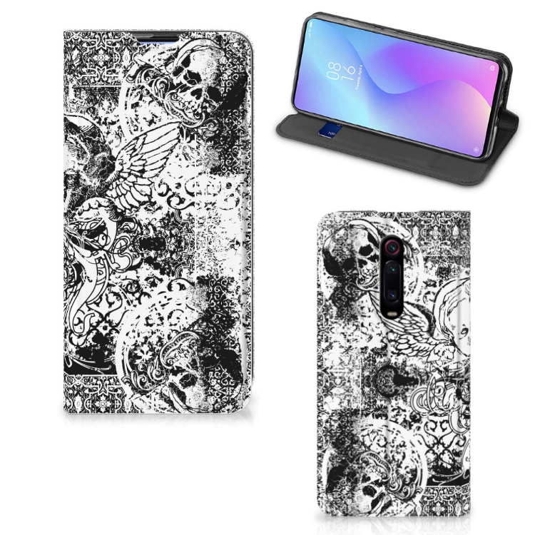 Mobiel BookCase Xiaomi Redmi K20 Pro Skulls Angel - B2C Telecom