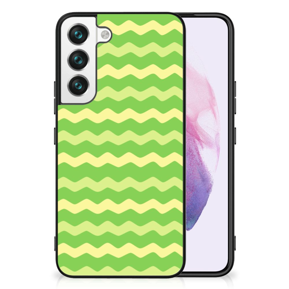 Samsung Galaxy S22 Back Case Waves Green