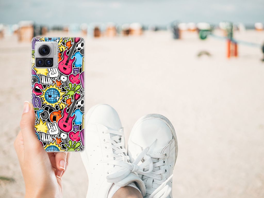 Motorola Moto X30 Pro Silicone Back Cover Punk Rock B2C Telecom