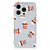 iPhone 15 Pro Siliconen Case Nut Jar met schattige nut potjes in patroon op een transparante achtergrond.