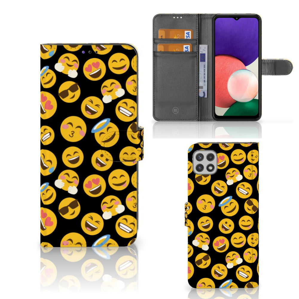 Samsung Galaxy A22 5G Telefoon Hoesje Emoji