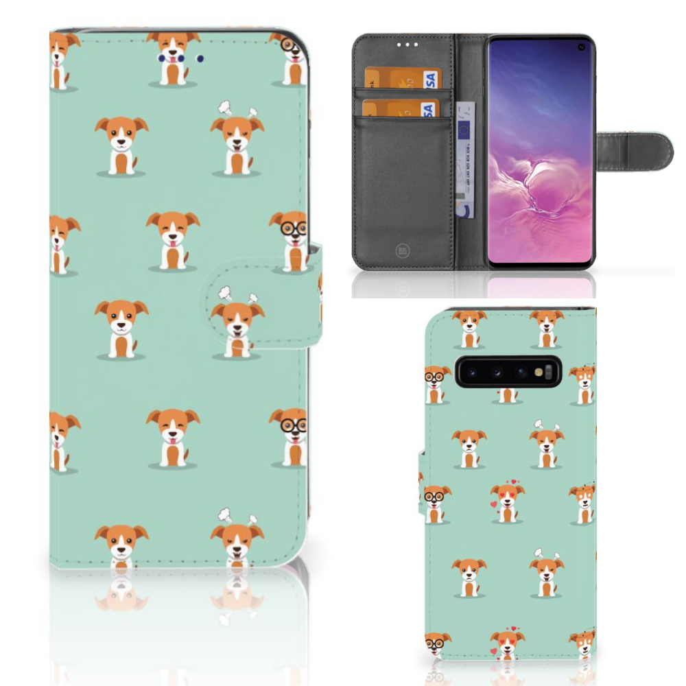 Samsung Galaxy S10 Telefoonhoesje met Pasjes Pups