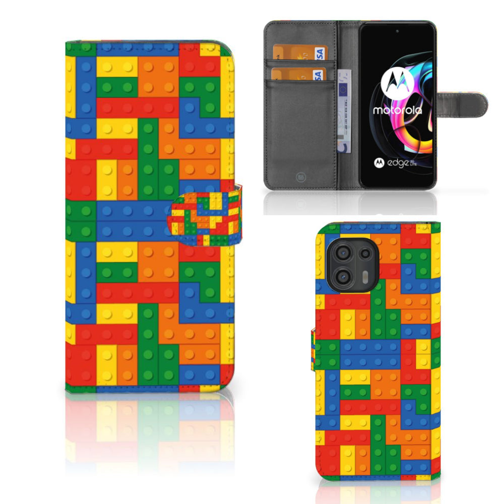 Motorola Edge 20 Lite Telefoon Hoesje Blokken