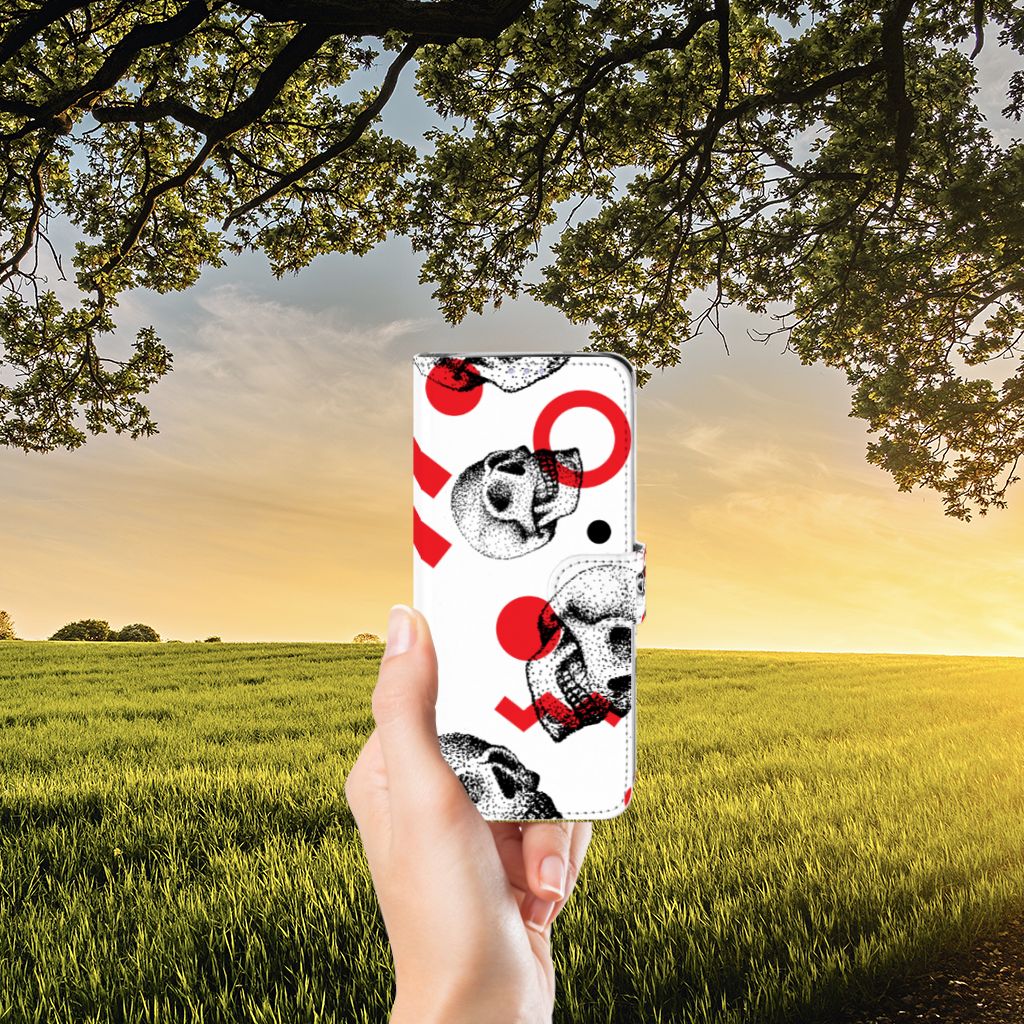 Telefoonhoesje met Naam Samsung Galaxy S20 Plus Skull Red