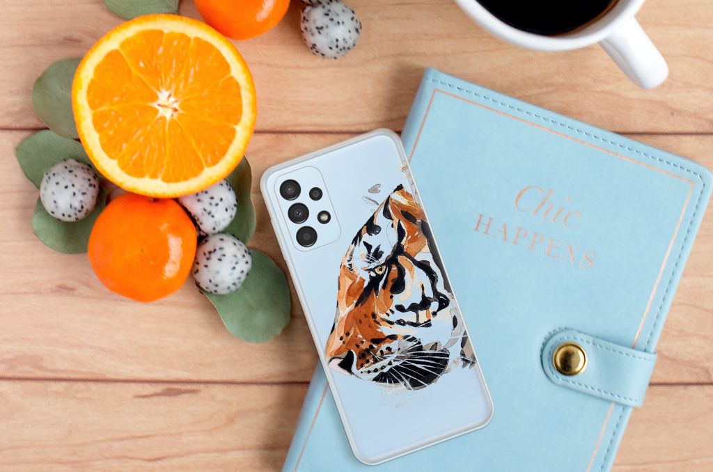 Hoesje maken Samsung Galaxy A13 4G Watercolor Tiger B2C Telecom
