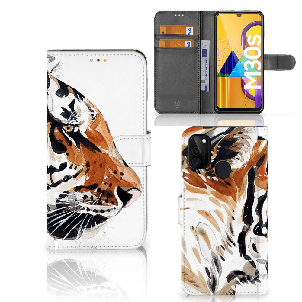 Hoesje Samsung Galaxy M21 | M30s Watercolor Tiger