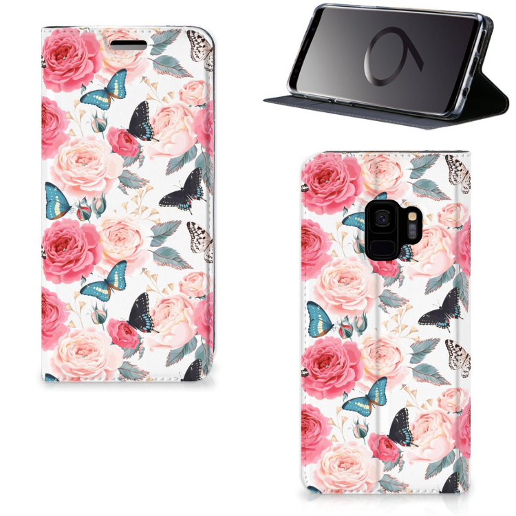 Samsung Galaxy S9 Smart Cover Butterfly Roses
