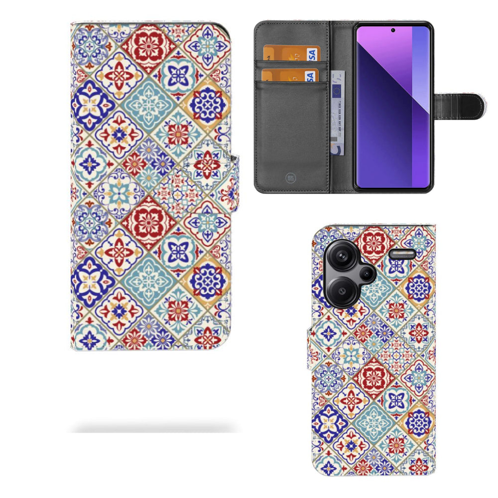 Xiaomi Redmi Note 13 Pro Plus Bookcase Tiles Color