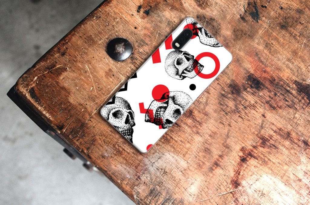 Silicone Back Case Samsung Xcover Pro Skull Red B2C Telecom