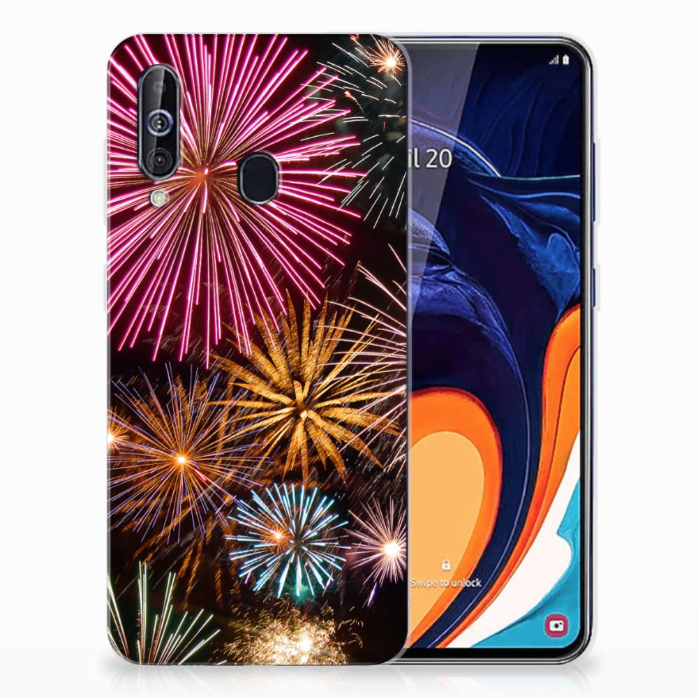 Samsung Galaxy A60 Silicone Back Cover Vuurwerk