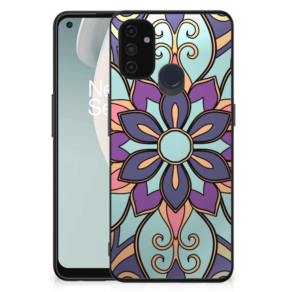 OnePlus Nord N100 Bloemen Hoesje Purple Flower B2C Telecom