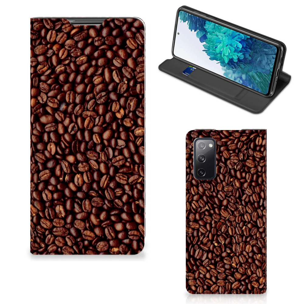 Samsung Galaxy S20 FE Flip Style Cover Koffiebonen - B2C Telecom