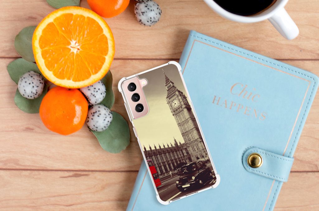 Samsung Galaxy S21 FE Telefoonhoesje met valbescherming Londen B2C Telecom