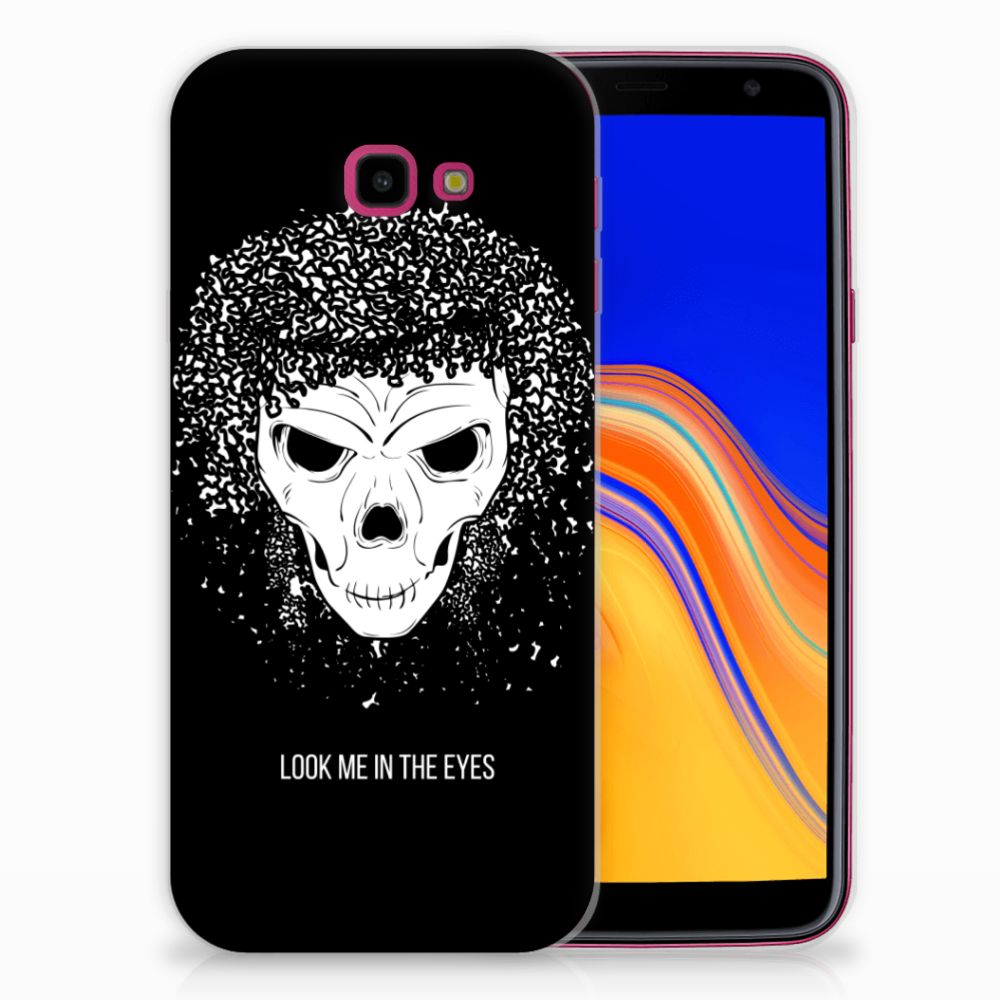 Silicone Back Case Samsung Galaxy J4 Plus (2018) Skull Hair