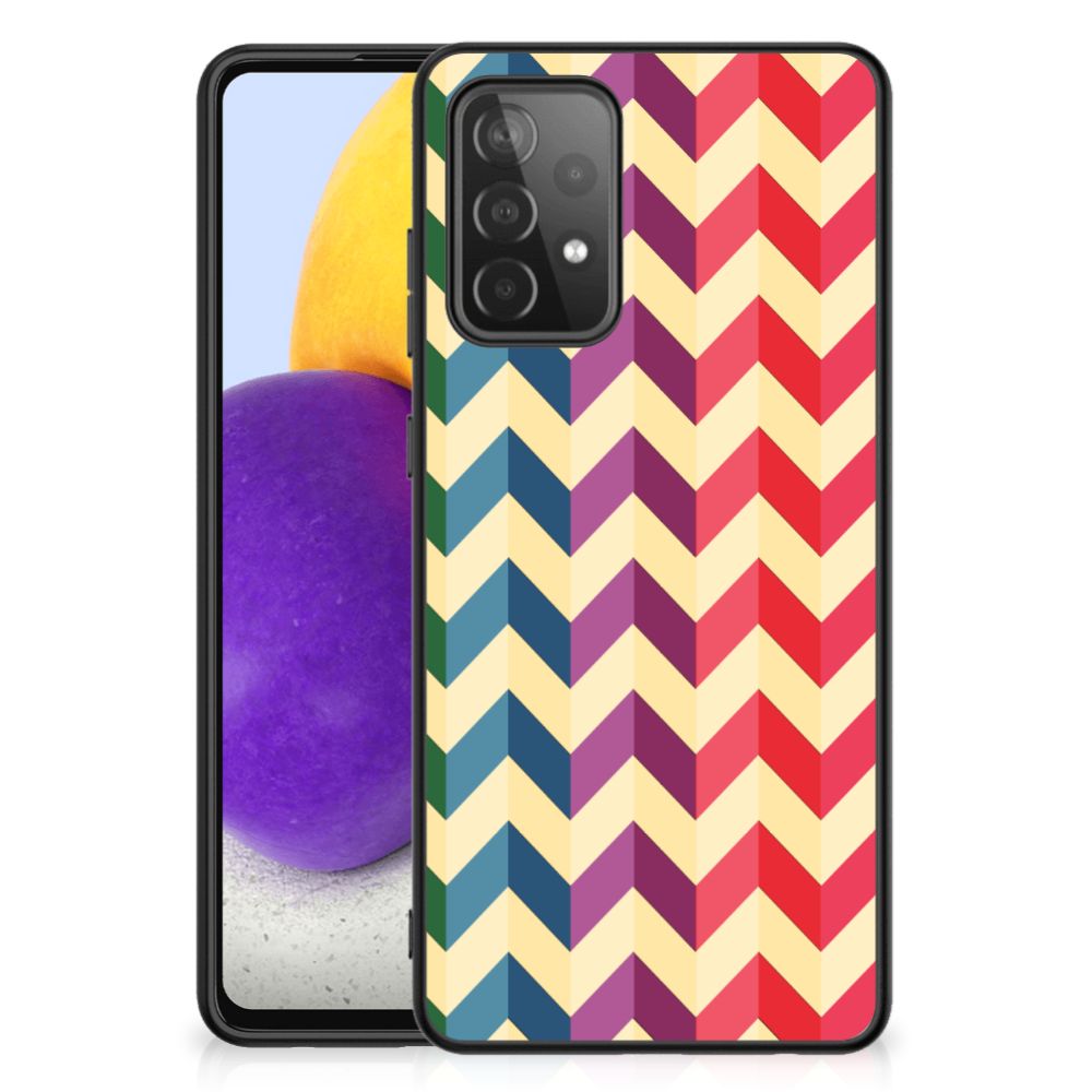 Samsung Galaxy A72 (5G/4G) Back Case Zigzag Multi Color