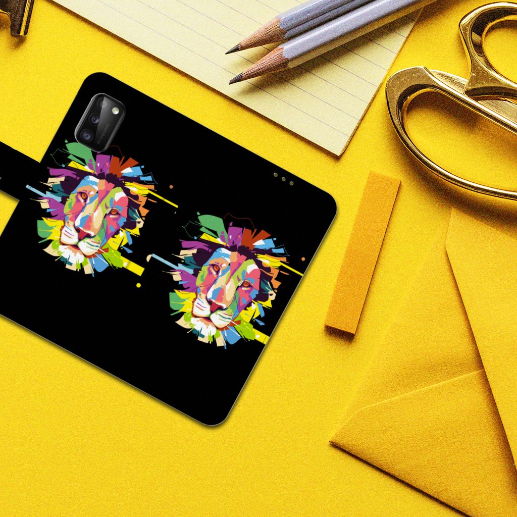 Samsung Galaxy A41 Leuk Hoesje Lion Color