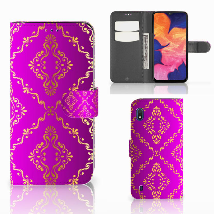 Wallet Case Samsung Galaxy A10 Barok Roze
