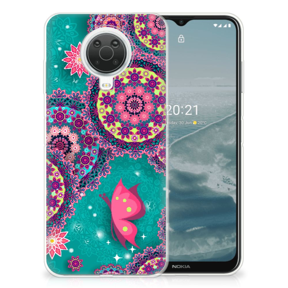 Nokia G20 | G10 Hoesje maken Cirkels en Vlinders B2C Telecom