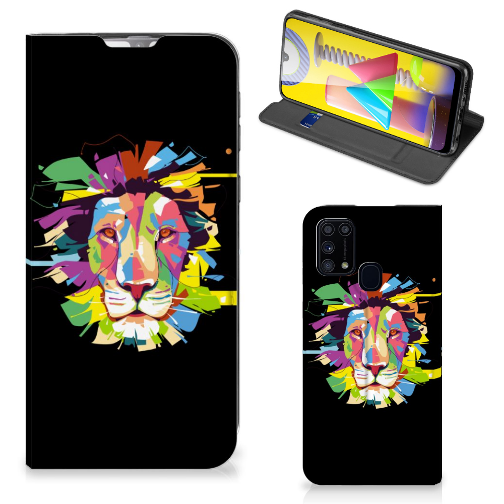 Samsung Galaxy M31 Magnet Case Lion Color - B2C Telecom