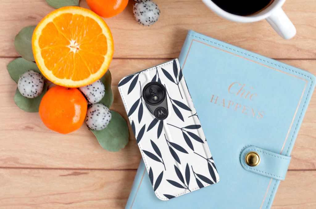 Motorola Moto G7 Play Smart Cover Leaves Blue - B2C Telecom