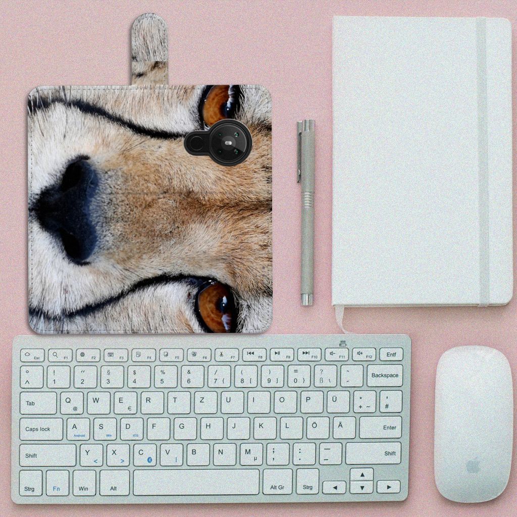 Nokia 5.3 Telefoonhoesje met Pasjes Cheetah