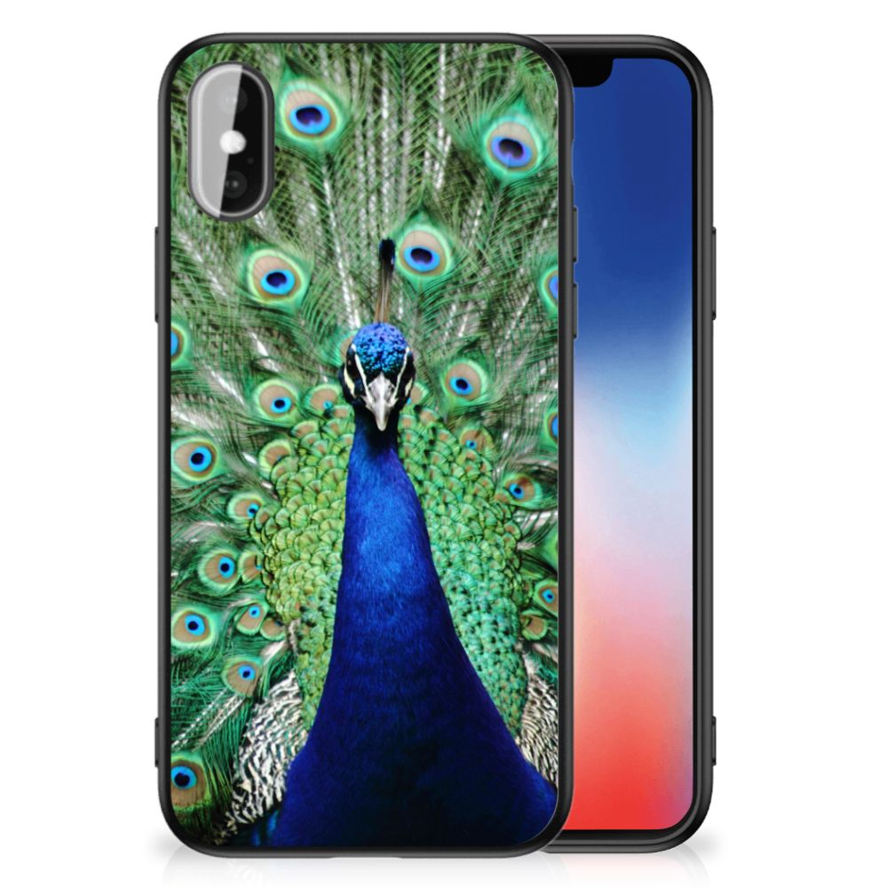iPhone X | Xs Dierenprint Telefoonhoesje Pauw
