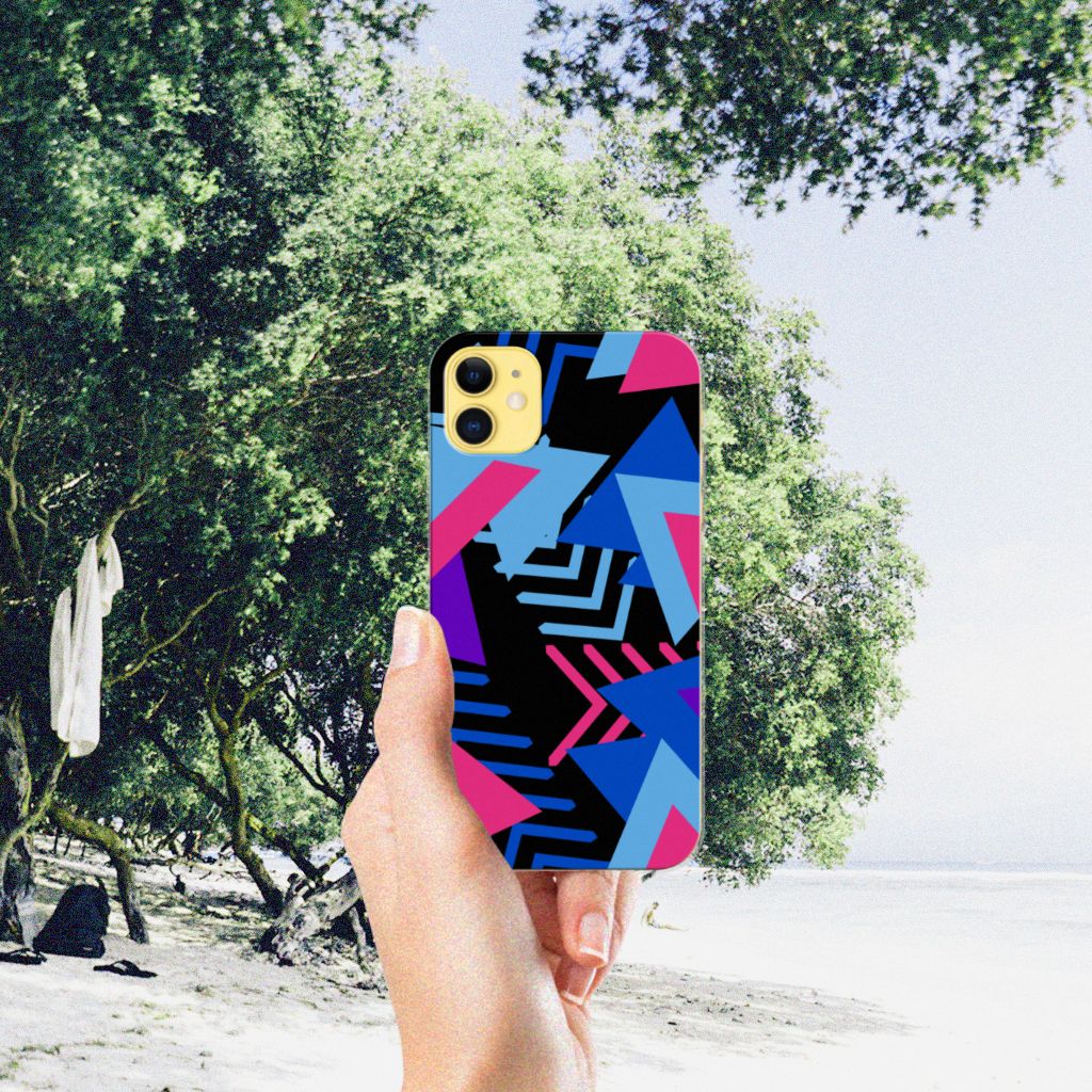 Apple iPhone 11 TPU Hoesje Funky Triangle