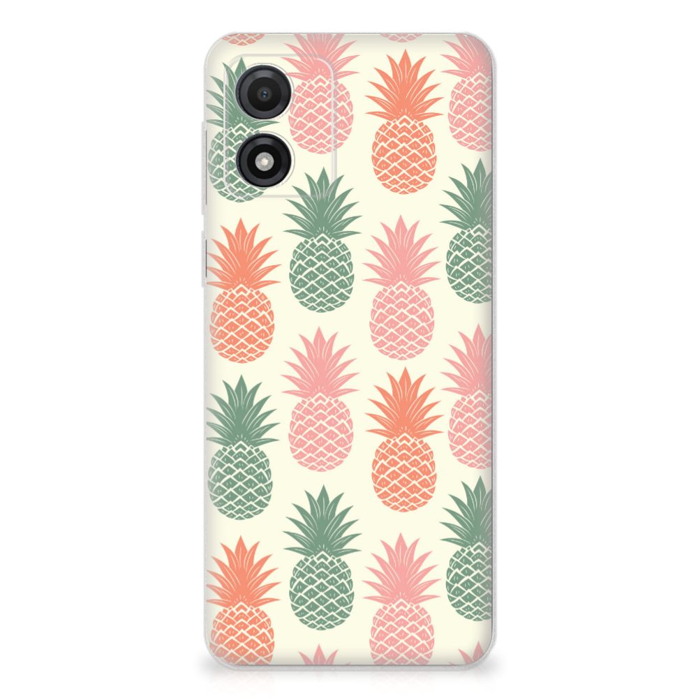 Motorola Moto E13 Siliconen Case Ananas
