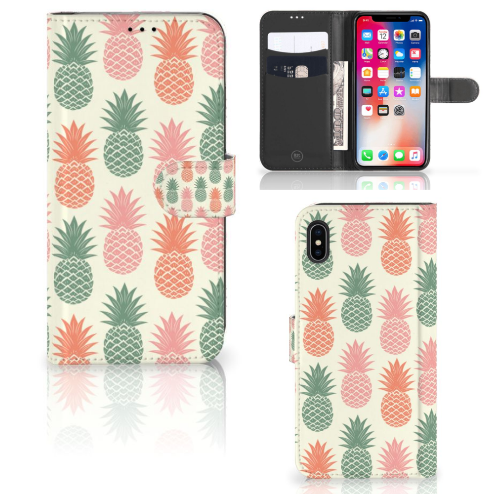 Apple iPhone Xs Max Book Cover Ananas