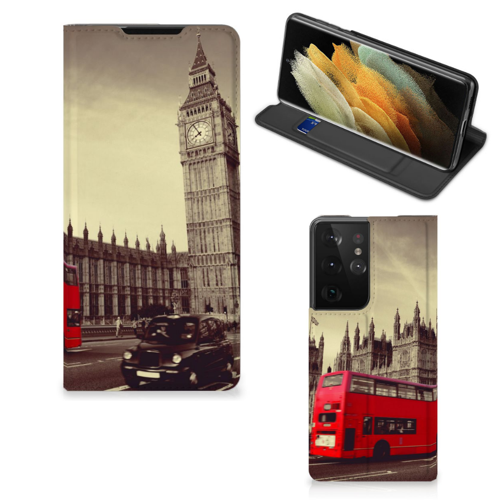 Samsung Galaxy S21 Ultra Book Cover Londen - B2C Telecom