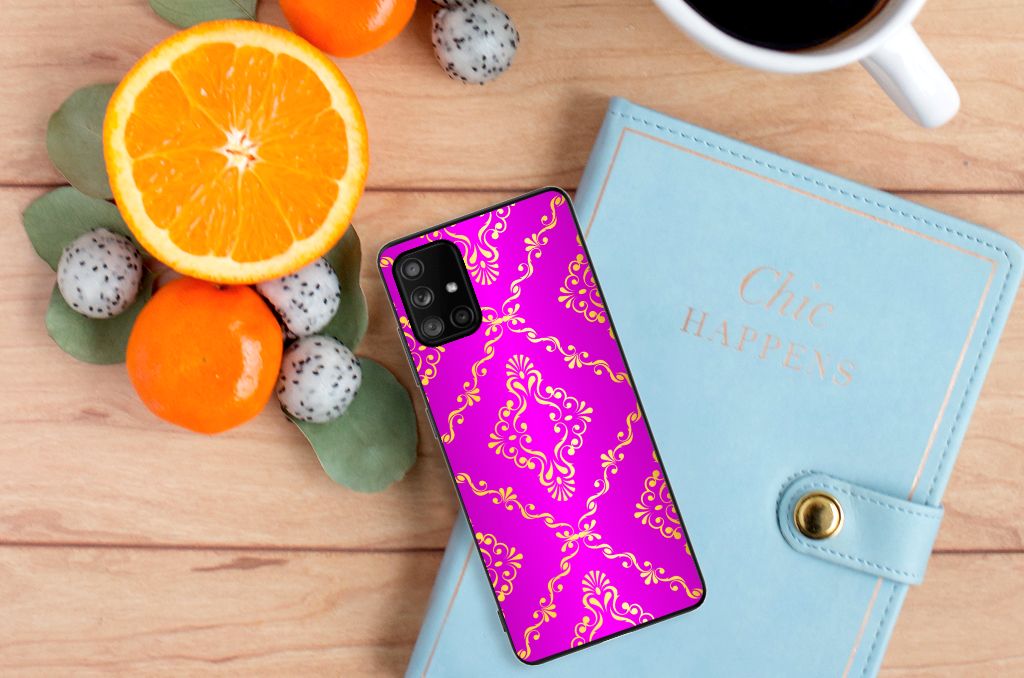 Back Cover Samsung Galaxy A71 Barok Roze B2C Telecom