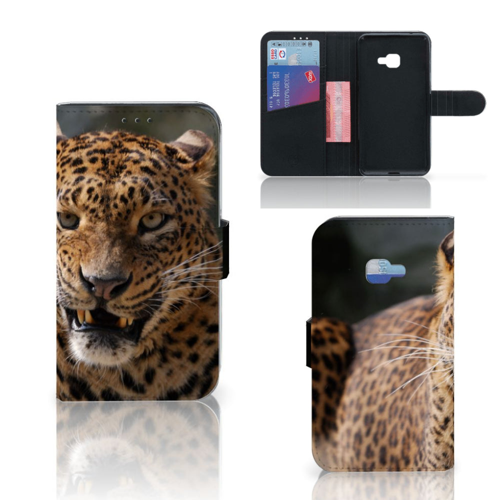Samsung Galaxy Xcover 4 | Xcover 4s Telefoonhoesje met Pasjes Luipaard