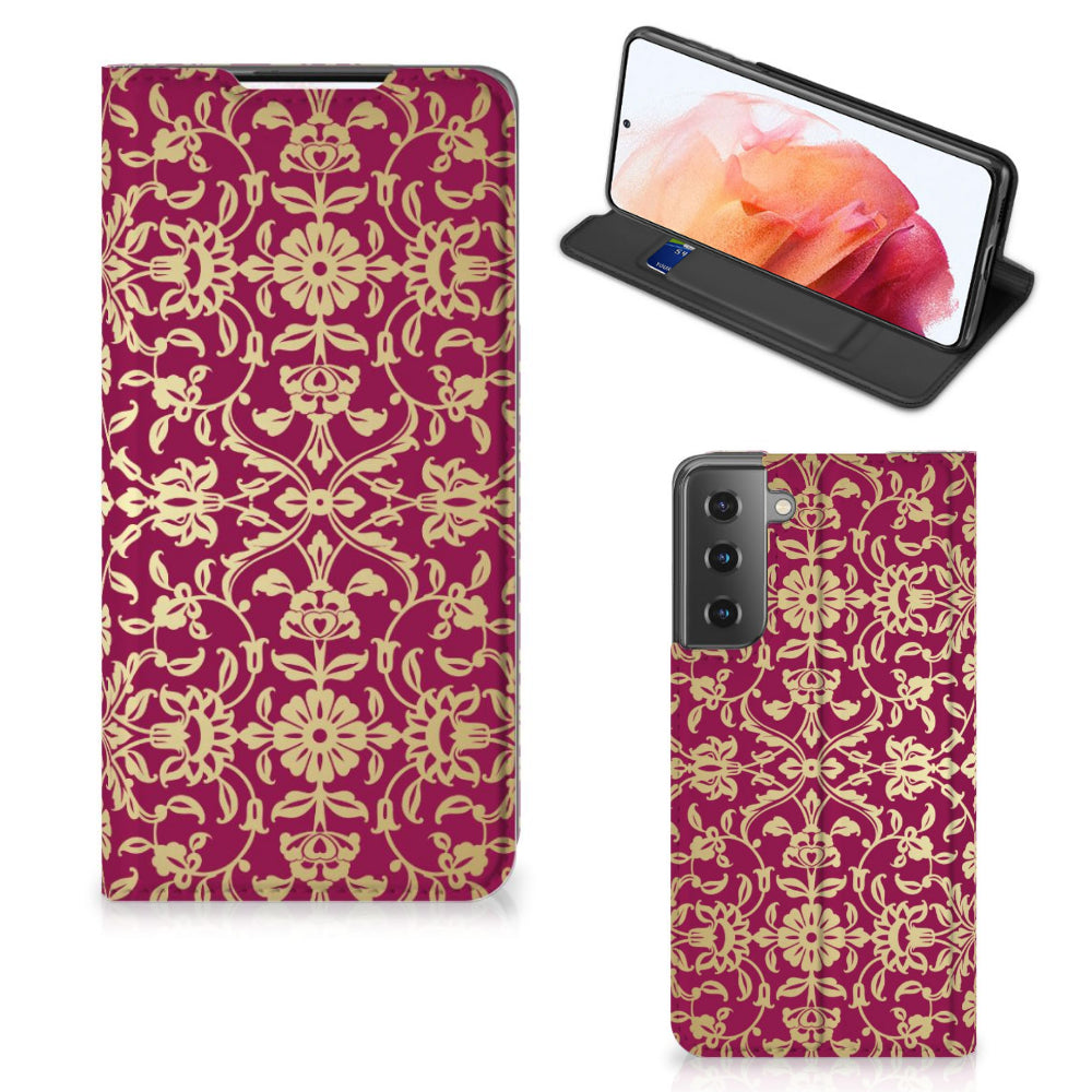 Telefoon Hoesje Samsung Galaxy S21 Barok Pink