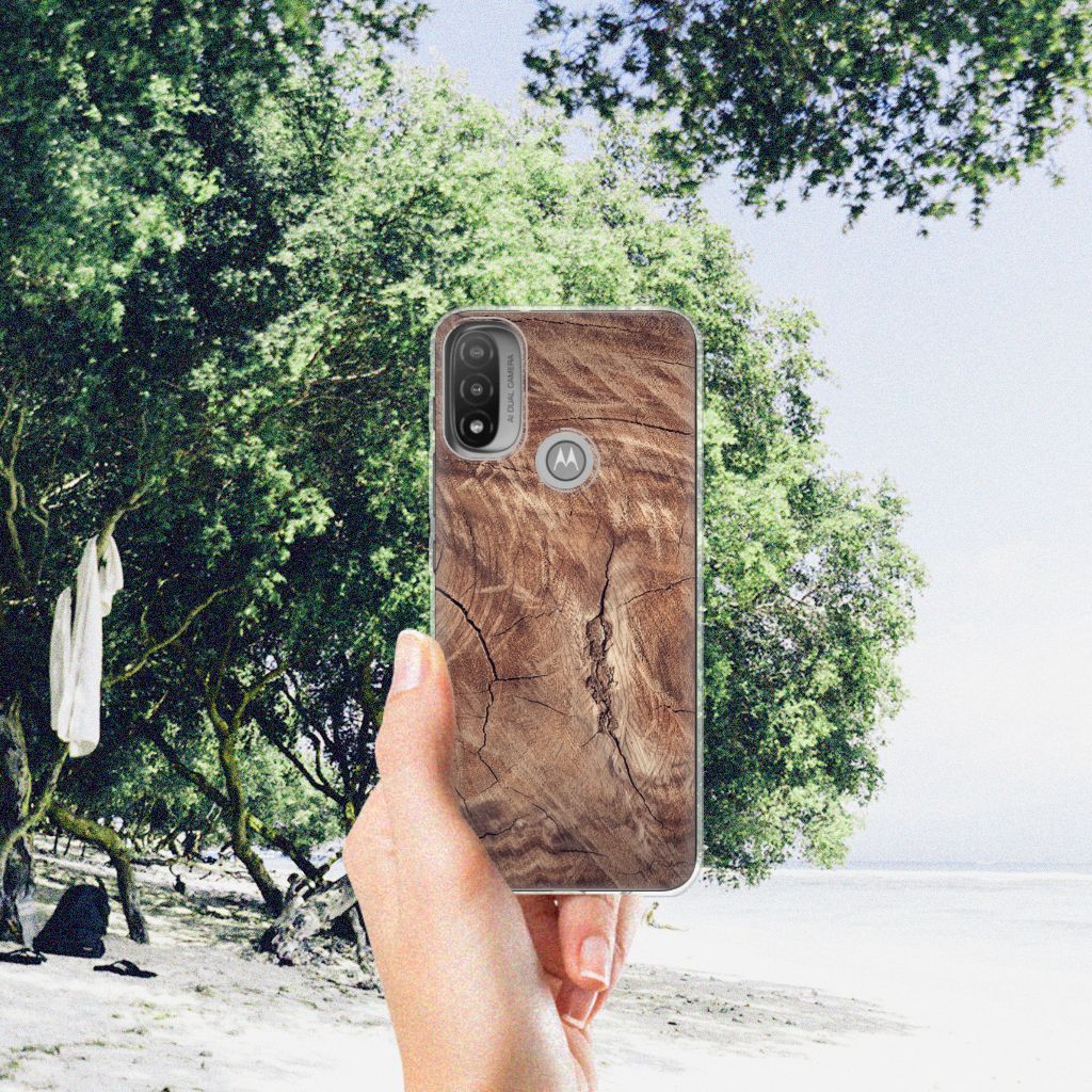 Motorola Moto E20 | E40 Bumper Hoesje Tree Trunk B2C Telecom