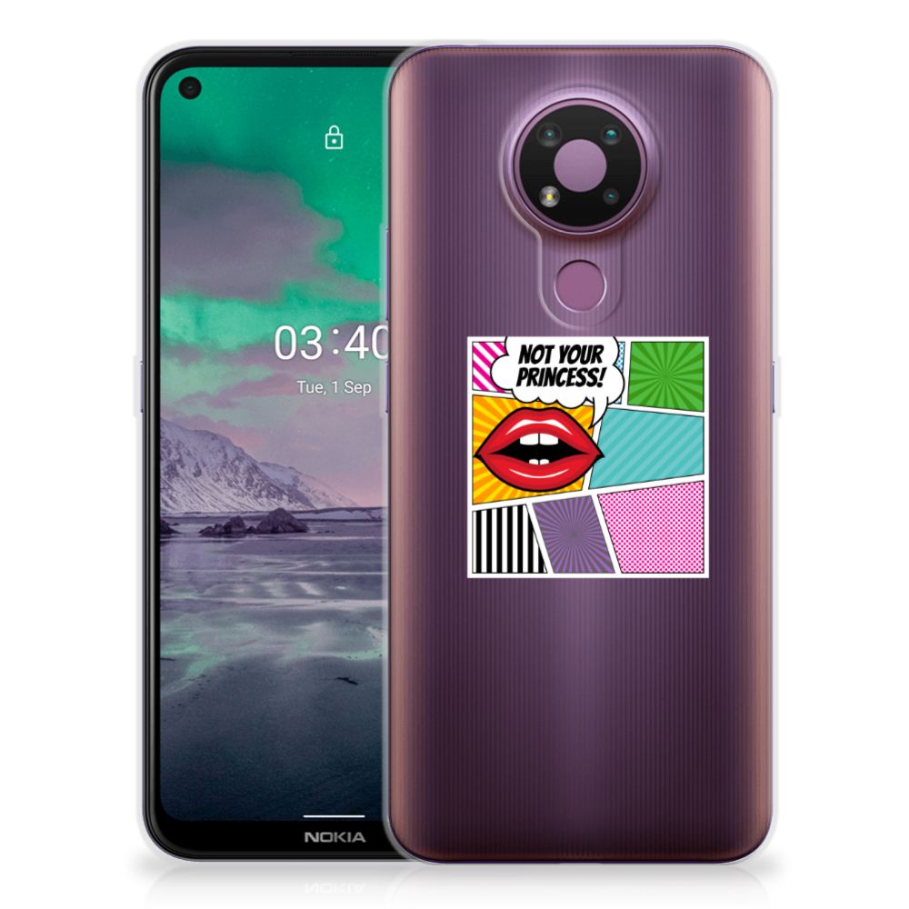 Nokia 3.4 Silicone Back Cover Popart Princess