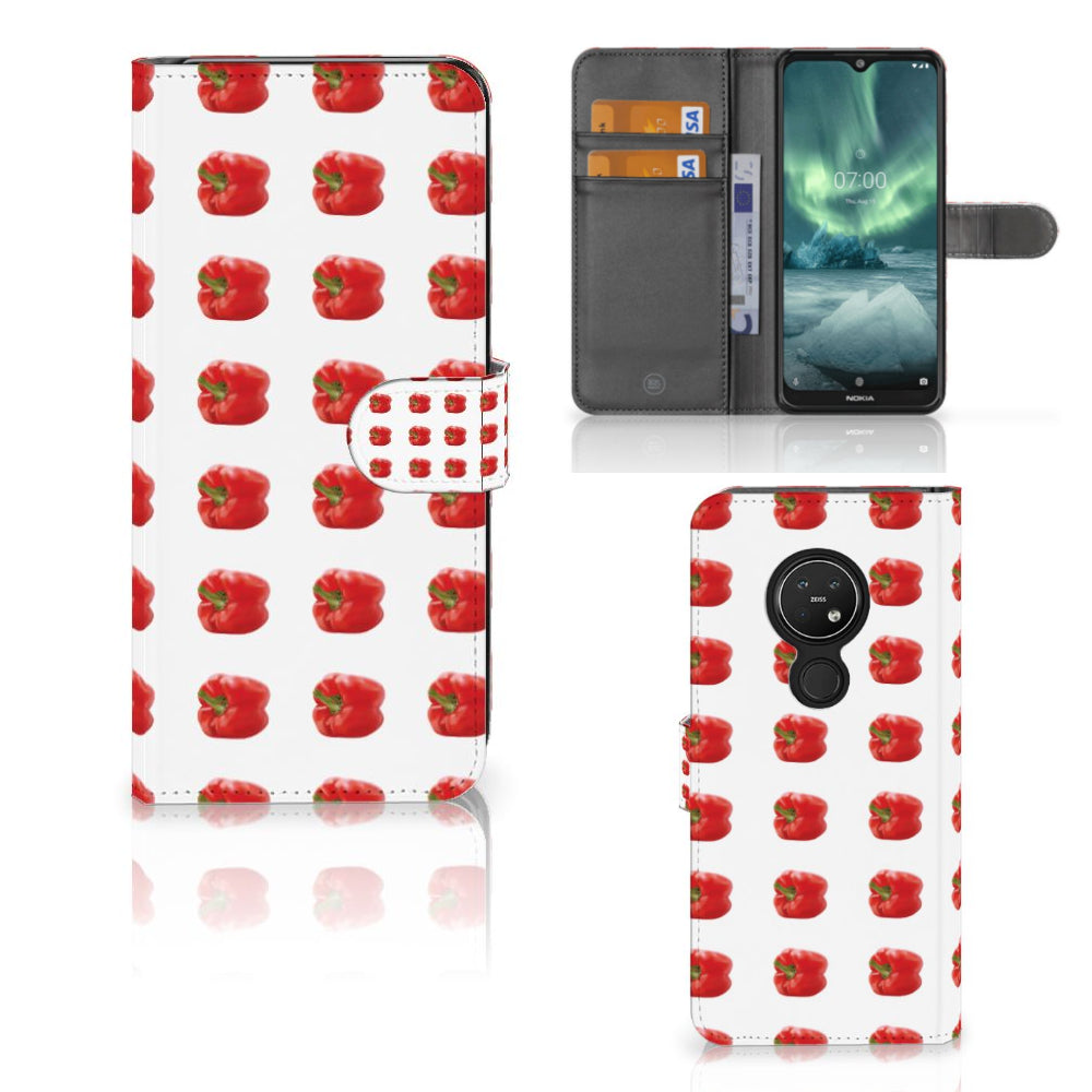 Nokia 7.2 | Nokia 6.2 Book Cover Paprika Red