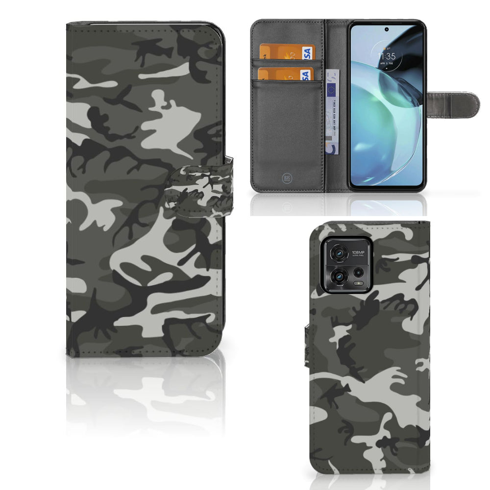 Motorola Moto G72 Telefoon Hoesje Army Light