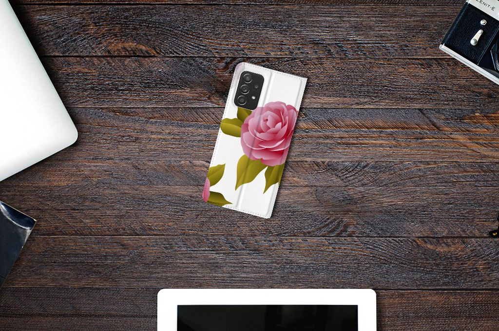 Samsung Galaxy A72 (5G/4G) Smart Cover Roses - B2C Telecom