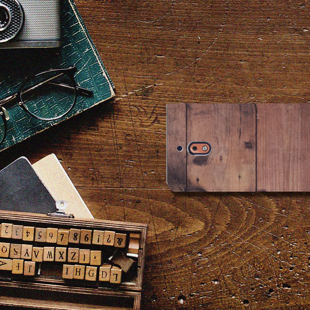 Nokia 2.1 2018 Book Wallet Case Old Wood