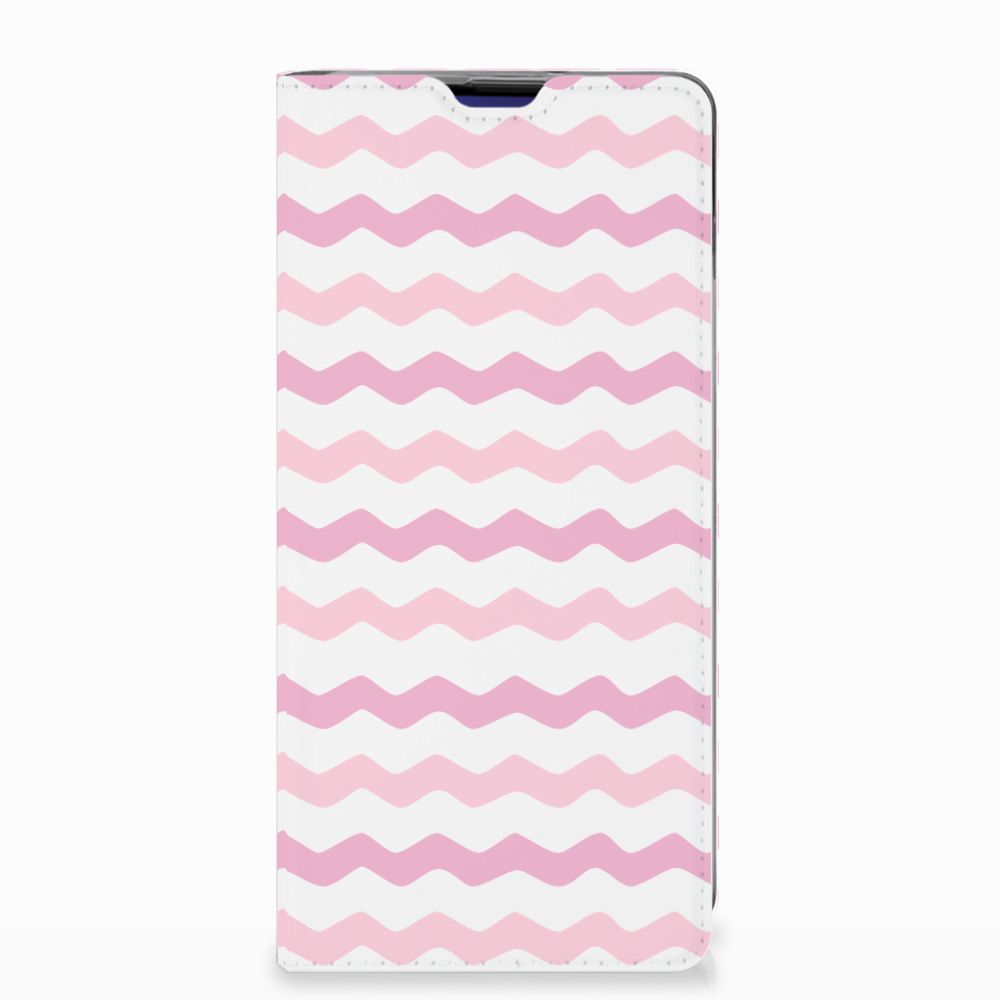 Samsung Galaxy S10 Plus Hoesje met Magneet Waves Roze