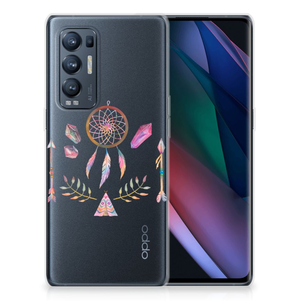 OPPO Find X3 Neo Telefoonhoesje met Naam Boho Dreamcatcher B2C Telecom