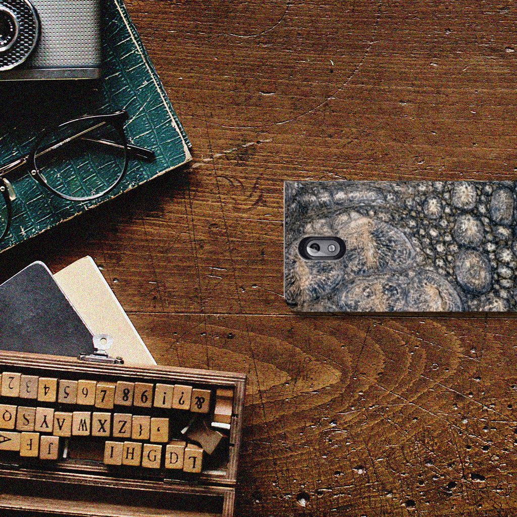 Nokia 3.1 (2018) Hoesje maken Krokodillenprint