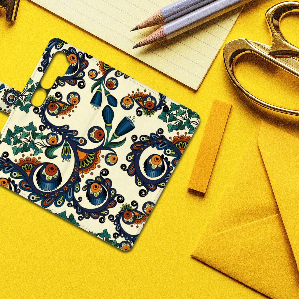 Wallet Case Xiaomi Mi Note 10 Pro Barok Flower