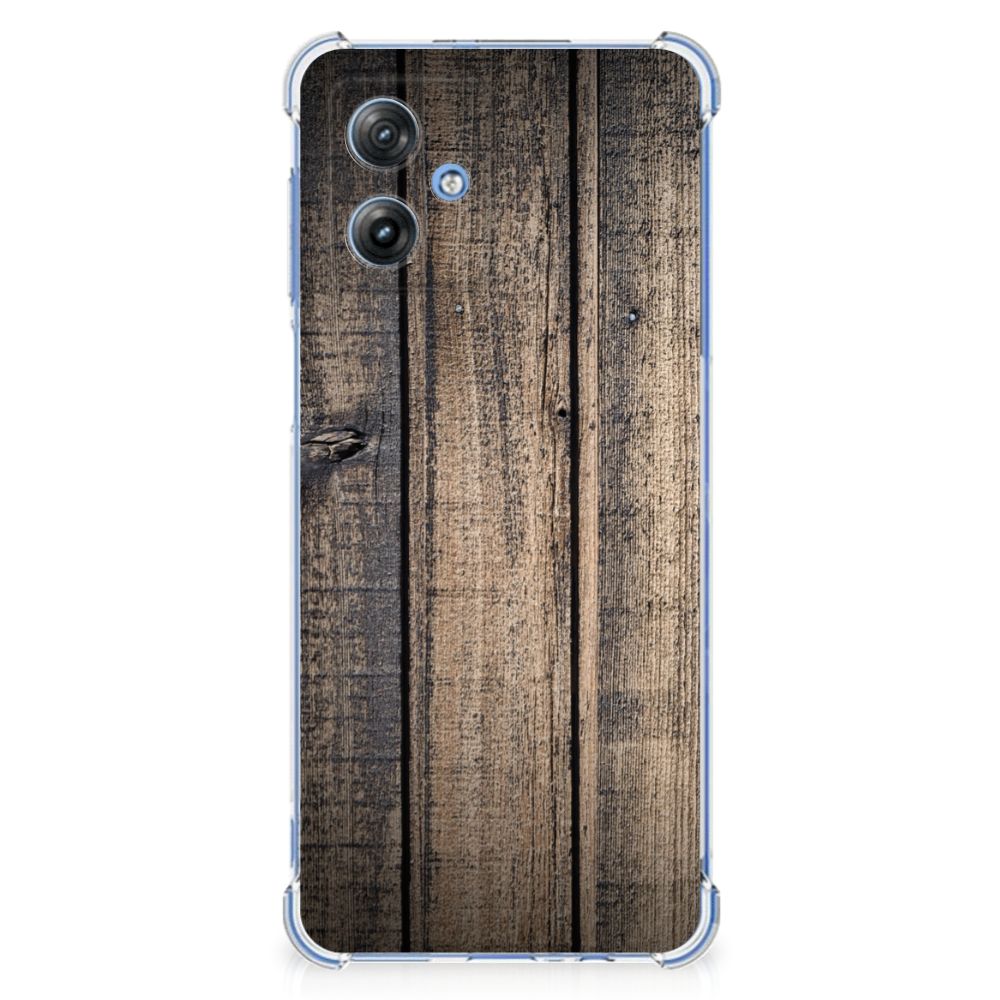 Motorola Moto G54 Stevig Telefoonhoesje Steigerhout