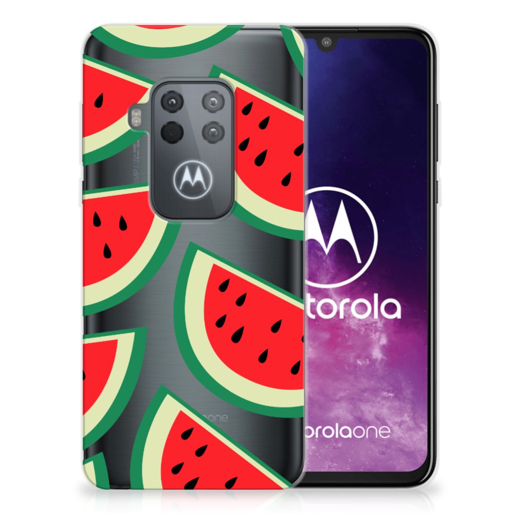 Motorola One Zoom Siliconen Case Watermelons